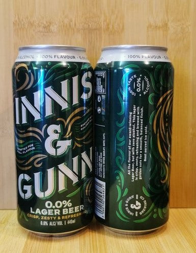 LAGER BEER 0% ALCOHOL FREE - Innis & Gunn